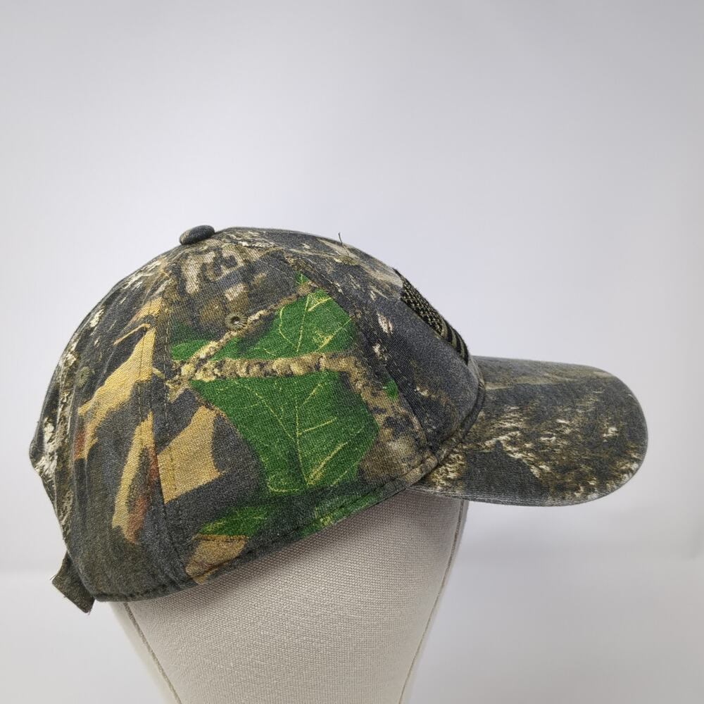 American Flag Patch Strapback Hat Multicolor One … - image 5